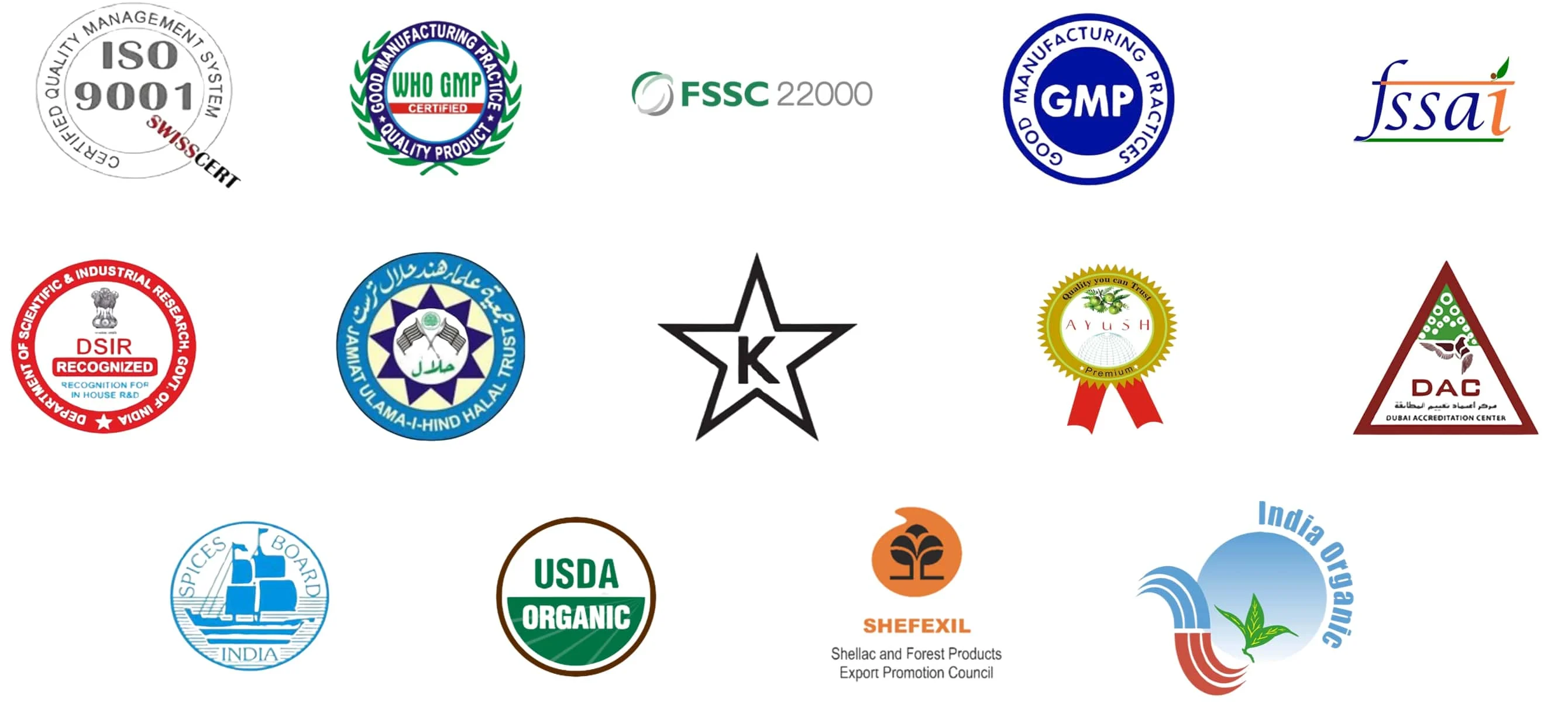 Certifications